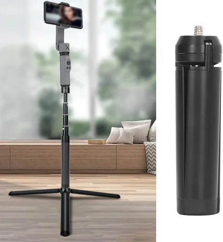 Vista 5 de Soporte de trípode para cámara con control remoto y soporte para teléfono para cámaras Nikon, teléfonos celulares, proyector, cámara web, visores
