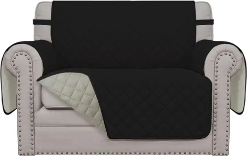 Vista 169 de Easy-Going - Funda reversible para sofá, resistente al agua, con varillas de espuma y correas elásticas, protector de muebles para mascotas y perros