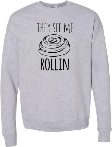 Vista 12 de Long Sleeve Unisex/Men's Sweatshirt, Unisex Graphic Sweatshirt, Shirts with Sayings, Heather Gray or Dusty Blue