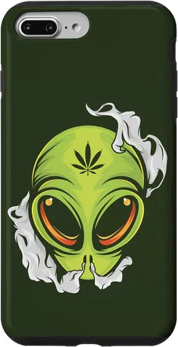 Vista 12 de Alien UFO Cannabis Marijuana Weed Hemp THC Ganja Gift Case for iPhone 17