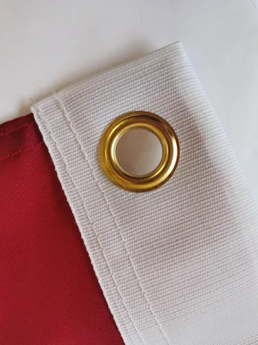 Vista 2 de Banderas estadounidenses para exteriores de 2.5 x 4 pies, bandera estadounidense para exteriores con estrellas bordadas y tiras cosidas, banderas