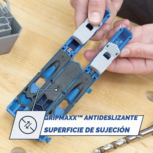 Vista 5 de KREG Plantilla Duradera para Agujeros de Bolsillo 320 con Abrazadera de Cara Clásica de 2 Pulgadas - Incluye Abrazaderas de Madera para Carpintería