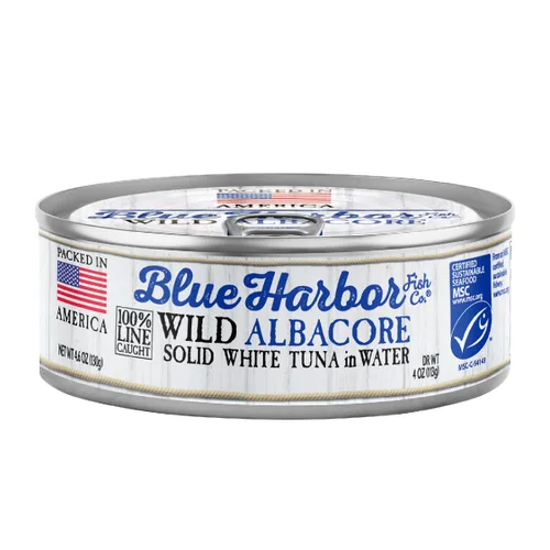 Vista 9 de Blue Harbor Fish Co. - Atún albacora salvaje en agua sin sal añadida, 4.6 onzas