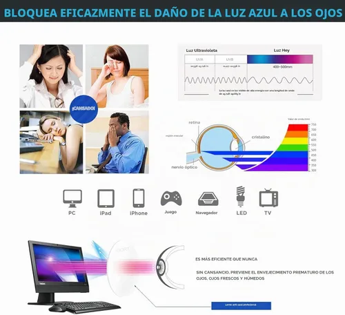 Vista 4 de JOO'RTI Gafas de luz azul para hombres, marco de metal, gafas falsas para computadora de videojuegos
