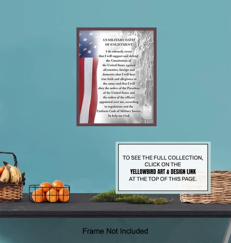 Vista 7 de Arte de pared de la bandera estadounidense - Decoración patriótica para habitaciones - Regalo para soldados militares, veteranos, ejército, marina