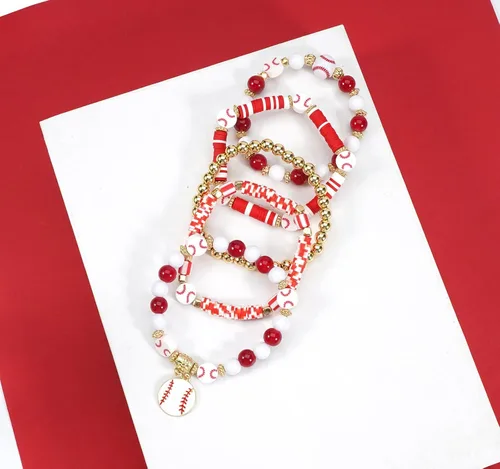 Vista 9 de Ardorchid Pulseras de Halloween para Mujeres Calabaza Fantasma Esqueleto Murciélago Calavera con Cuentas Apilables Elásticas Rugby Acción de Gracias