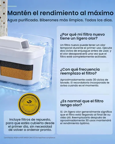 Vista 8 de Papablic Lavadora de botellas SafeguardPlus, esterilizador y secadora
