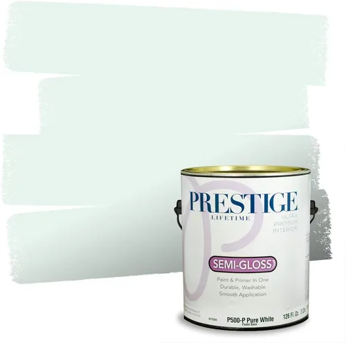 Vista 132 de PRESTIGE Pintura interior e imprimación en uno, salpicaduras acuosas, cáscara de huevo, 1 galón