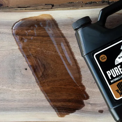 Vista 2 de ACEITE DE WALRUS - Aceite de tung 100% puro, acabado de madera para cualquier proyecto de carpintería, natural, vegano, apto para alimentos. Jarra
