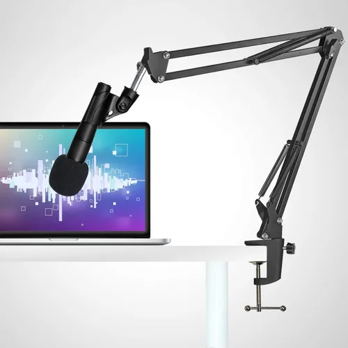 Vista 6 de Parabrisas de micrófono de mano de 6 piezas, filtro de micrófono pop para micrófono de estudio, micrófono de mano Bluetooth y micrófono de mano