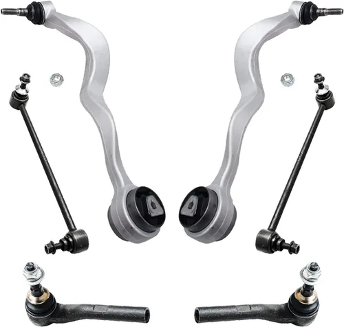 Vista 50 de Detroit Axle - Kit de extremo delantero para Chrysler 300 Dodge Charger 2011-2023 Challenger, 2 Lower Rearward Control Arms 2 Outer Tie Rods 2