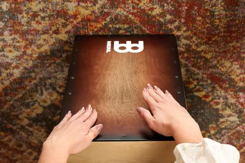 Vista 11 de Cajon Box Drum con cuerdas internas para efecto de trampa, Espresso Burst, no fabricado en China, 100% abedul báltico, serie Woodcraft, 2 años