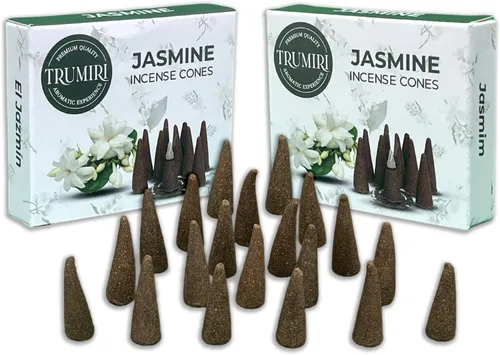 Vista 72 de TRUMIRI Incienso ámbar – Paquete de 20 conos (2 x 10) – Incienso de cono perfumado