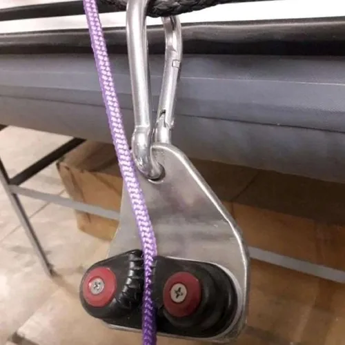 Vista 6 de Paquete de 4 tacos de leva para kayak, lancha, canoa, velero, bote, de aluminio, para entrada rápida, para velero, canoa, vela, accesorios