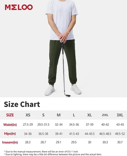 Vista 6 de MELOO Pantalones deportivos para hombre con bolsillos, transpirables, de secado rápido, impermeables, para campamento, pesca, correr, senderismo