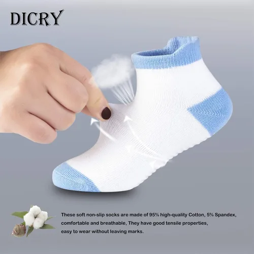 Vista 3 de Dicry Calcetines de tobillo antideslizantes para bebés y niños pequeños