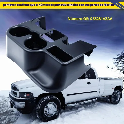 Vista 4 de Soporte de taza de consola central para Dodge Ram 1500 2500 3500