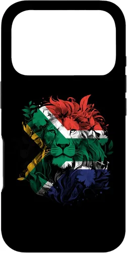 Vista 30 de South African Flag Vintage Lion South Africa Pride Leeu Case for iPhone 17