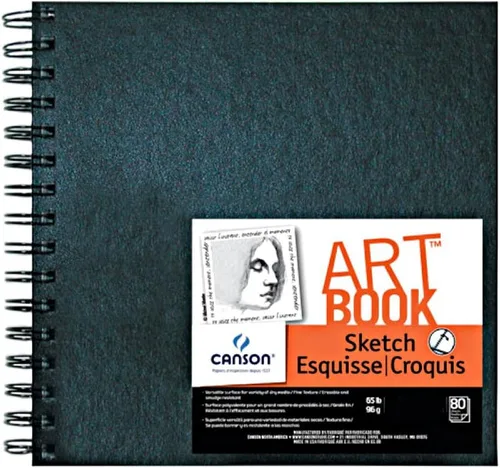 Vista 9 de Canson Artist Series - Cuaderno de bocetos de 5 x 7 pulgadas, 160 páginas (65 libras/3.39 oz), papel de artista para adultos y estudiantes, grafito