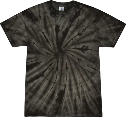 Vista 4 de Colortone Camisetas de teñido anudado de araña para hombres y mujeres, camisetas unisex de manga corta con teñido anudado para adultos Blaze