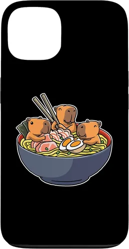 Vista 7 de Capybara Eating Ramen Funda para iPhone 17