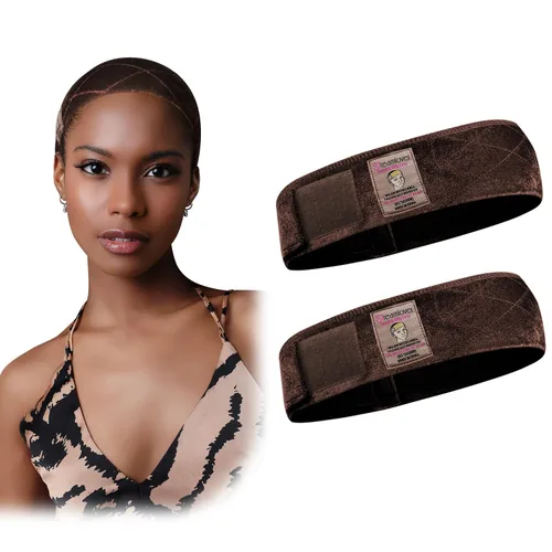 Vista 13 de Dreamlover - Banda de agarre para pelucas, diadema para mantener las pelucas en su lugar, color negro, 2 piezas