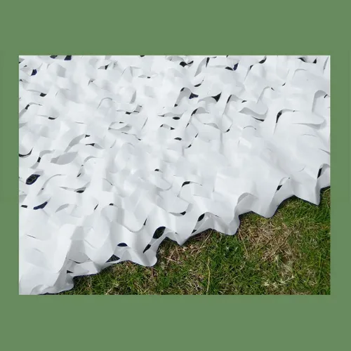 Vista 7 de Red de camuflaje de nieve de una sola capa, color blanco para restaurante de jardín, fotografía de fondo temático, decoración de fiestas