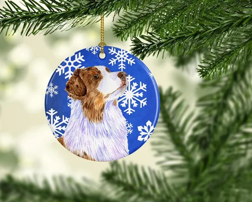Vista 400 de Caroline's Treasures Cavalier Spaniel - Adorno de cerámica para colgar en el árbol de Navidad, para el hogar, Navidad, fiestas, regalo, 3 pulgadas