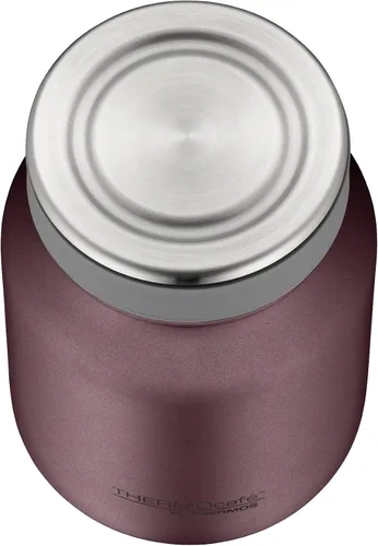 Vista 2 de THERMOcafé by THERMOS TC Food Jar - Tarro de comida color burdeos de 0.50 L, contenedor térmico, recipiente térmico, lonchera de doble pared hecha