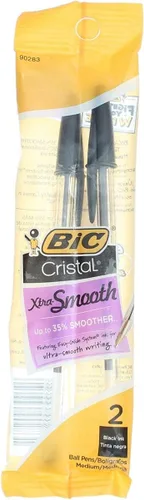 Vista 2 de Bic Cristal Xtra - Bolígrafos suaves, tinta negra, 2