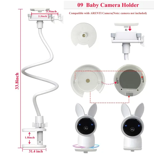 Vista 4 de Soporte para monitor de bebé para Arenti
