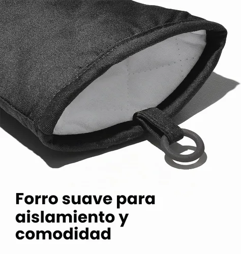 Vista 3 de OXO Good Grips - Manopla de horno de silicona, color negro