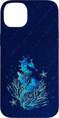 Vista 15 de Turquoise Seahorse Ocean Background Case for iPhone 17