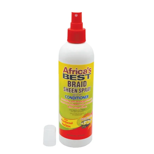 Vista 4 de Africa's Best Braid Sheen Spray con acondicionador, 12 onzas, verde, 1-102-12-1243-01