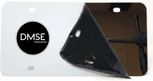 Vista 21 de DMSE - Placa de matrícula (metal plateado), aluminio, tamaño de Estados Unidos y Canadá (12 x 6)