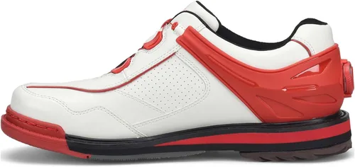 Vista 4 de Dexter Zapatos de bolos modernos para hombre Blanco/Rojo