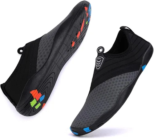 Vista 4 de Vsufim Quick-Dry Water Sports Barefoot Shoes Aqua Socks for Swim Beach Pool Surf Yoga for Women Men