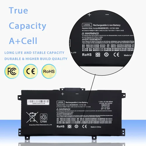 Vista 3 de LHYSFIY LK03XL - Batería para portátil de 55.8 Wh, repuesto para HP Envy X360 55.8 ft-ae0xx 17-bw 55.8 ft-ae111dx 49.2 ft-bp1xx 49.2 ft-cn0xxx 49.2