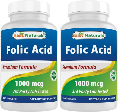 Vista 8 de Best Naturals Ácido fólico 1000 mcg (vitamina B9), 240 tabletas