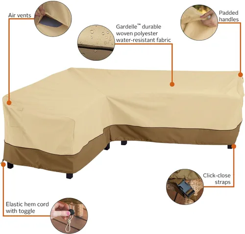 Vista 5 de Classic Accessories 55-882-011501-RT - Funda de sofá para patio