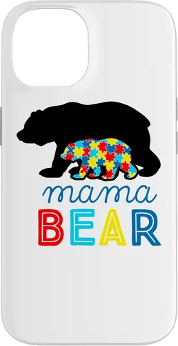 Vista 4 de Autism Awareness Mama Bear Autistic Mom Gift Case for iPhone 17