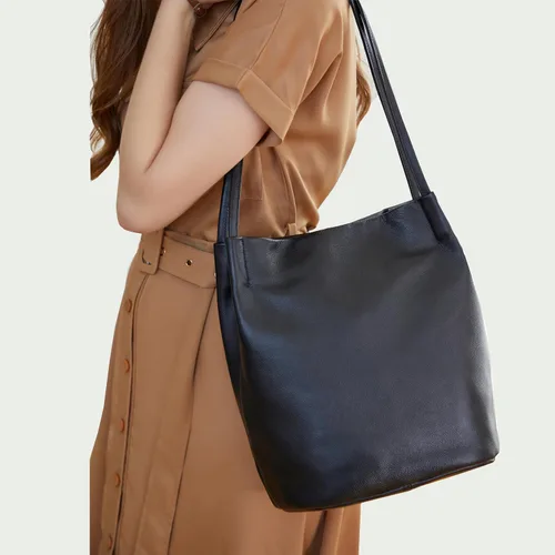 Vista 6 de Iswee - Bolsos de cuero genuino, diseño de hombro Hobo, bolsos para mujer