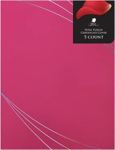 Vista 5 de Cosco Petal Touch Premium Certificate Cover, Negro