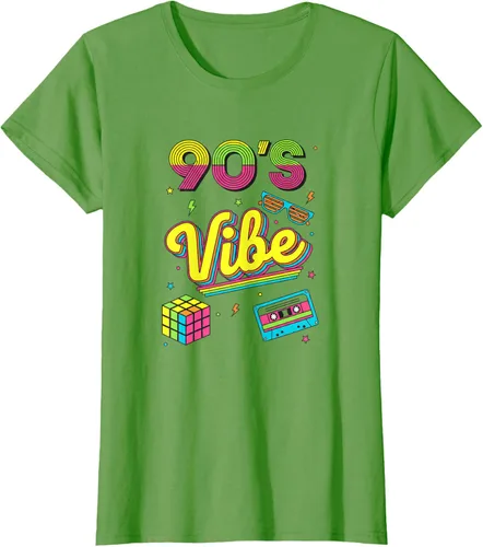 Vista 57 de 90s Nostalgia Retro Apparel - 90'S Vibe Retro T-Shirt Negro