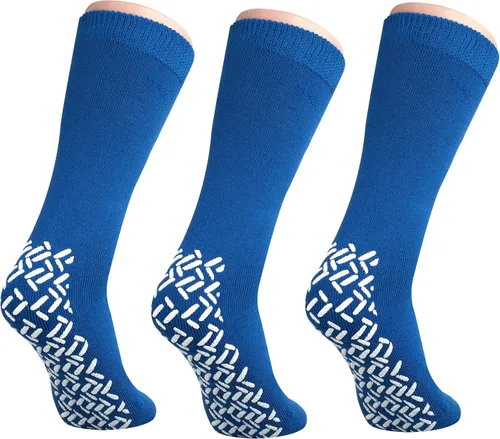 Vista 21 de NOBLES HEALTH CARE PRODUCT SOLUTIONS Paquete de 3 pares – Calcetines antideslizantes XXXL anchos para personas con diabetes hinchada en los pies