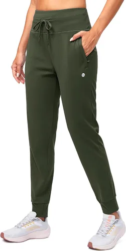 Vista 33 de G Gradual Pantalones deportivos con forro polar para mujer, de cintura alta, resistentes al agua, térmicos, para invierno, correr, senderismo