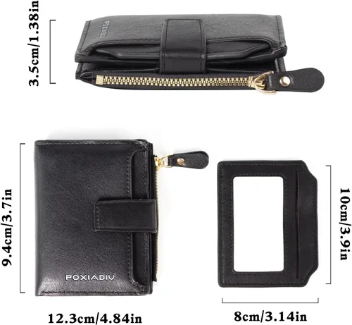 Vista 3 de Cartera pequeña, Negro, PU