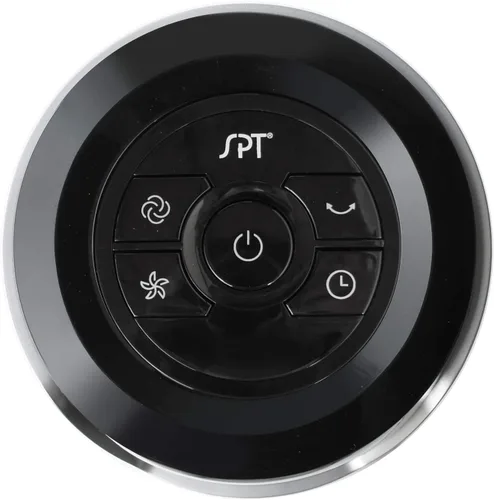 Vista 5 de SPT SF-1536BK: Ventilador de torre con control remoto y temporizador en negro