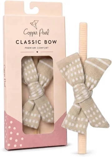 Vista 31 de Copper Pearl Classic Baby Bow Headbands - Limited Collection
