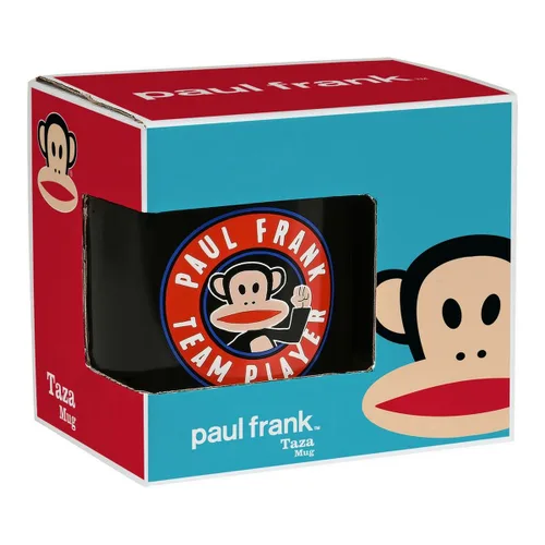 Vista 3 de Taza Mug Paul Frank Team player Cerámica Negro (350 ml)